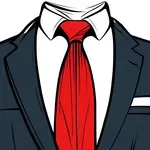 bright red tie image